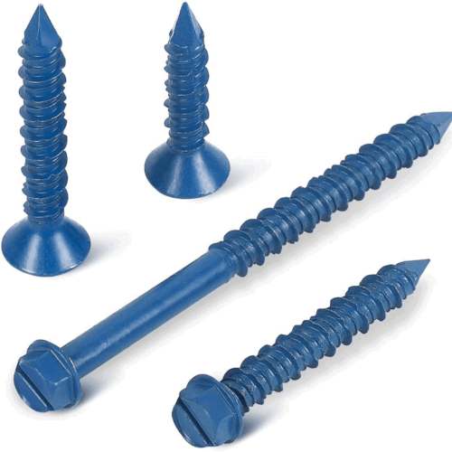 Concrete Hex Head Screws with Drill Bit – Diamond Point for Masonry & Brick
