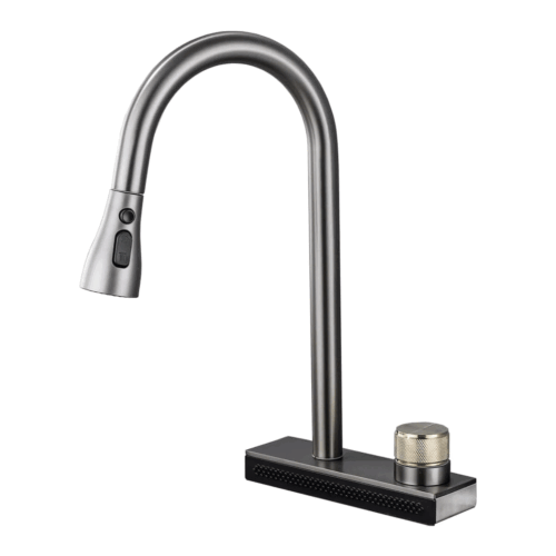 Fossa Pull-Out Rotating Kitchen Faucet – 4 Water Modes, Hot & Cold